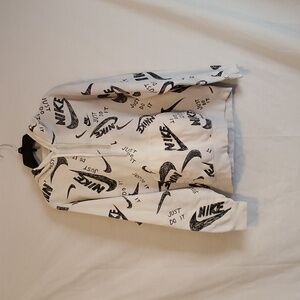 Nike Scribble White and Black Graphic Hoodie HTF Size XL Graffiti